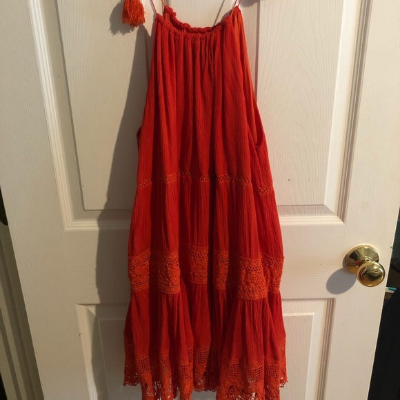 UO Kimchi Blue La Palma Crochet Inset Mini Dress - Picture 2 of 4